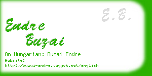 endre buzai business card